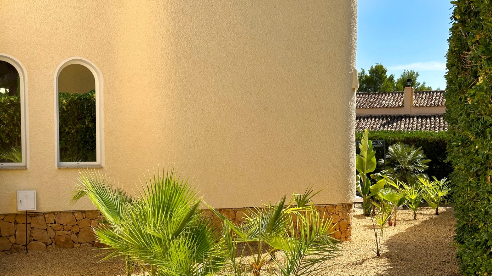 Villa Mediterránea construida en una planta en Altea, Urb. Santa Clara, con mucha privacidad