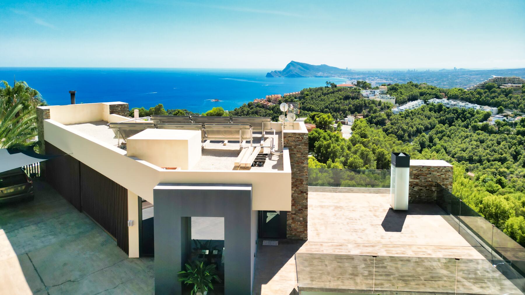 Villa ultramoderne à Altea Hills avec ascenseur et vue sur la mer