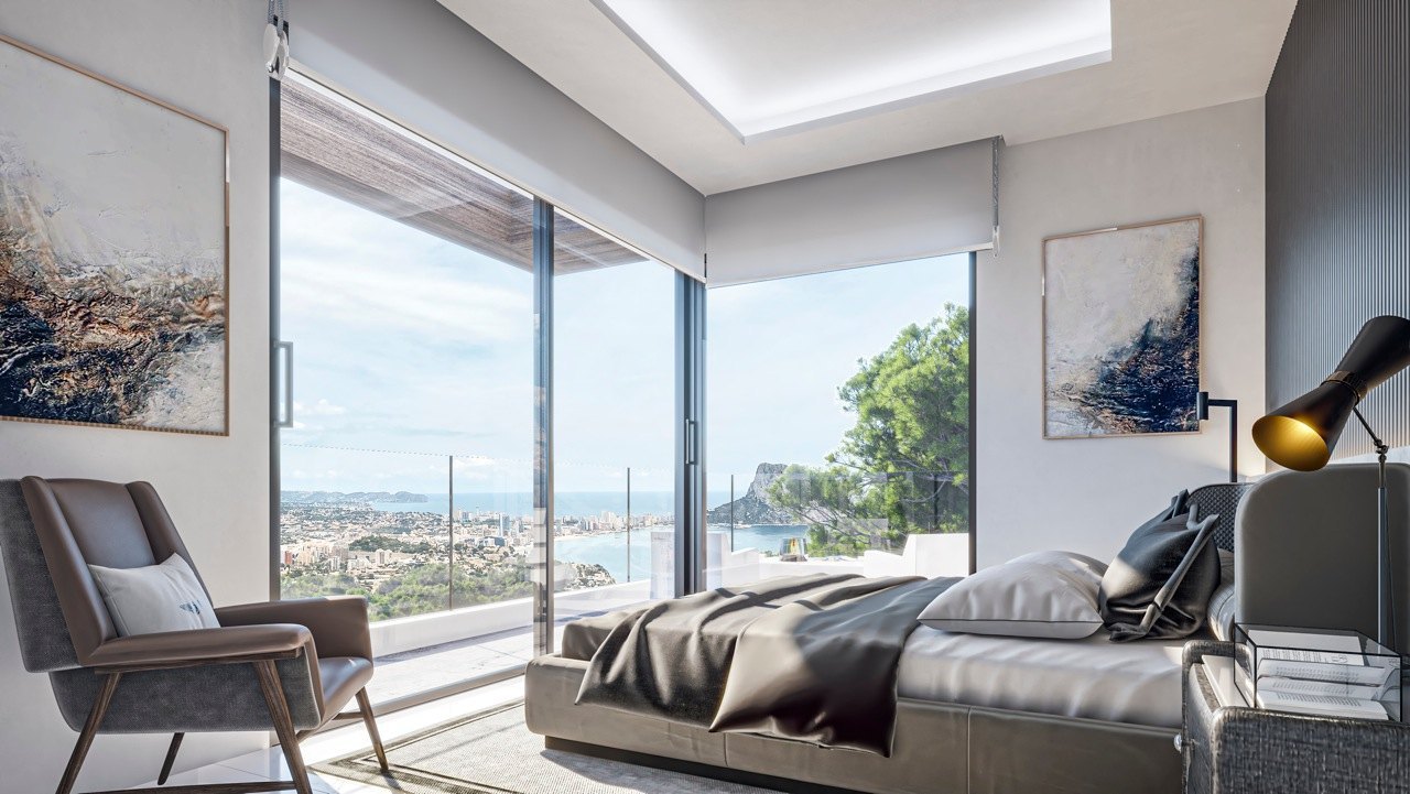 Moderne luxe villa met panoramisch uitzicht op zee in Calpe