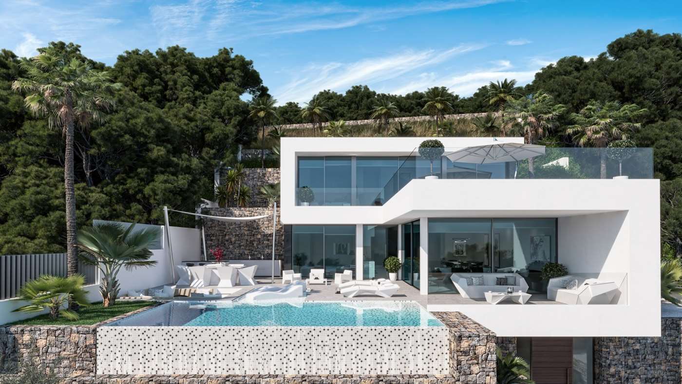 Nouvelle construction: villa moderne avec vue sur la mer à Calpe