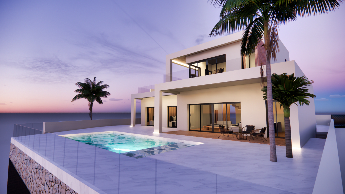 Villa moderna a la venta en Altea con vistas al mar