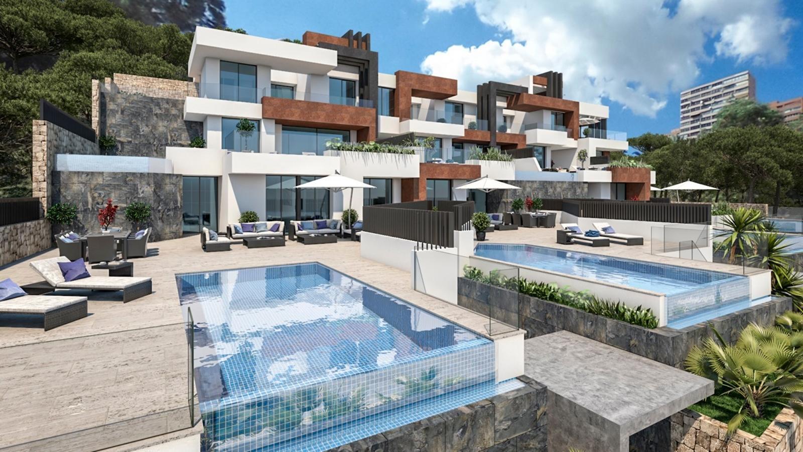 Luxe appartementen en duplexen in Benidorm aan het strand