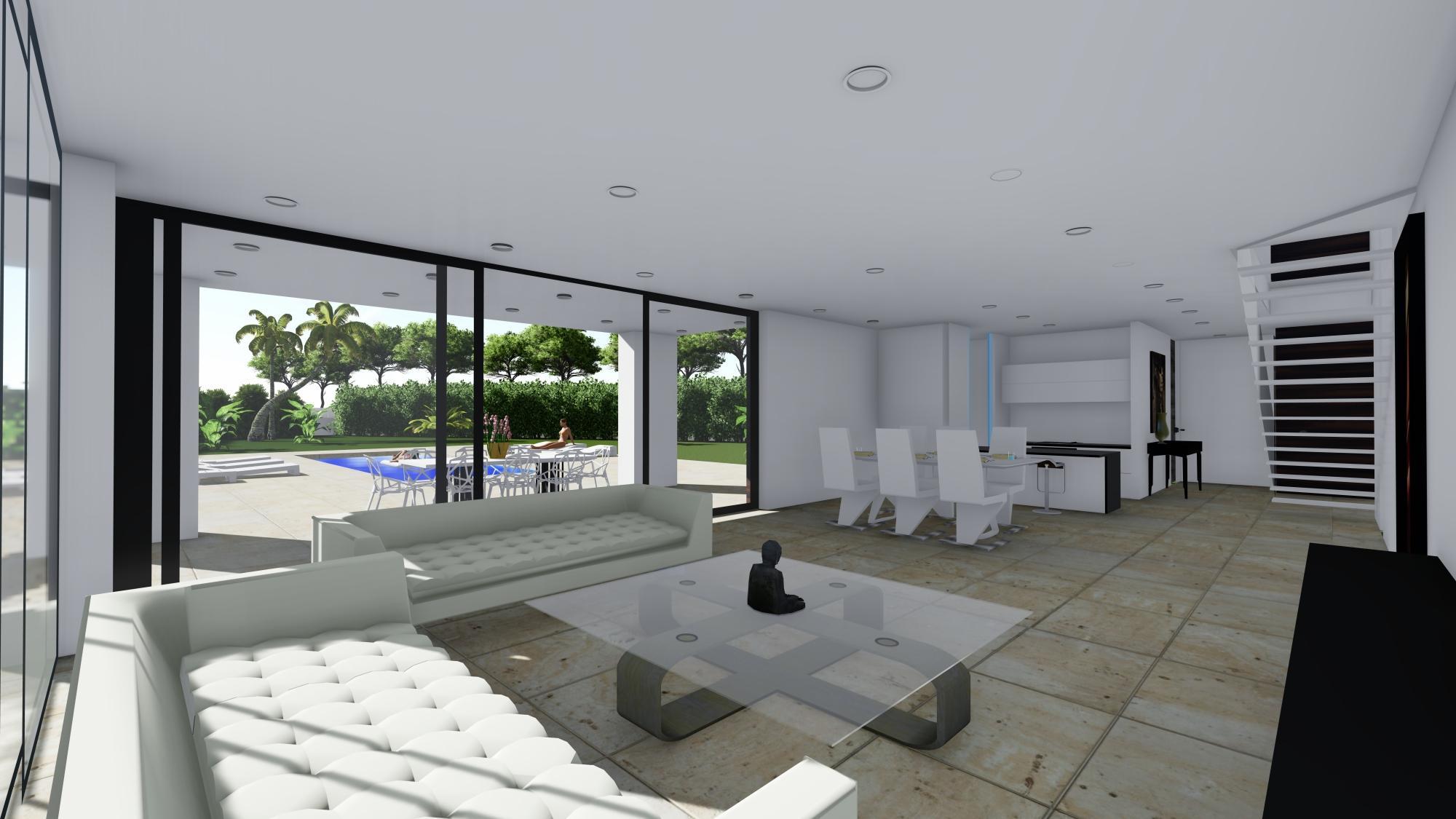 4 bedroom new construction modern villa in Calpe